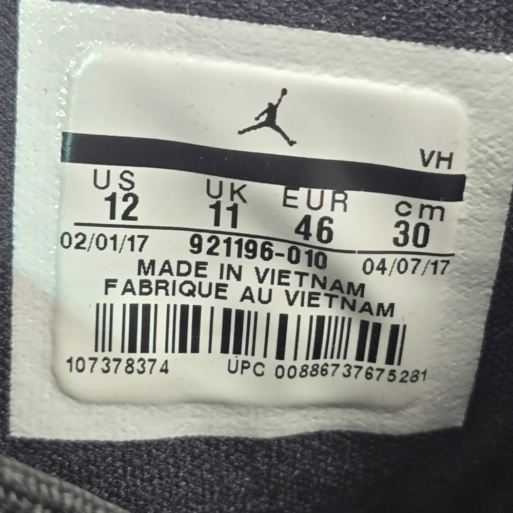 Jordan B. Fly Triple Black Basketball Shoes Mens 12 Black 921196-010 Mid Top - Picture 5 of 14